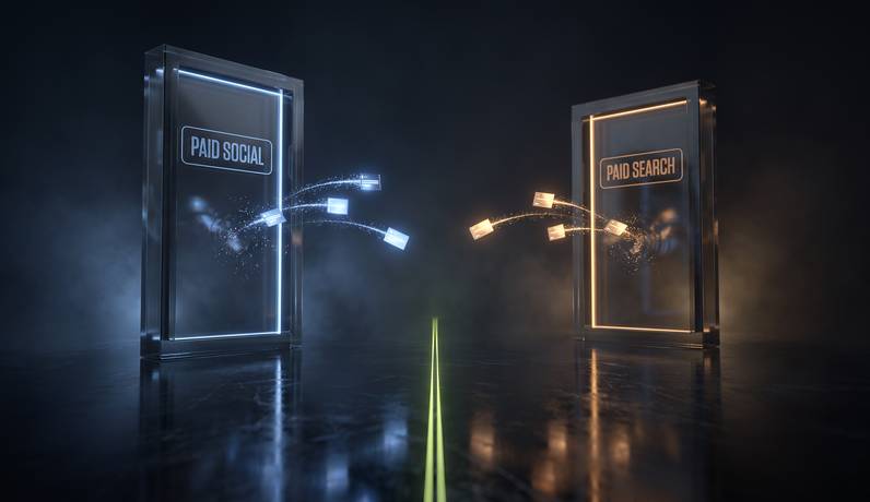Paid social and paid search channels receiving campaigns